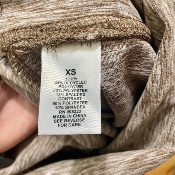 Freely Women's Marled Knit High Rise Fold-over Haven Luxe Flare Yoga Pants XS - Picture 3 of 12